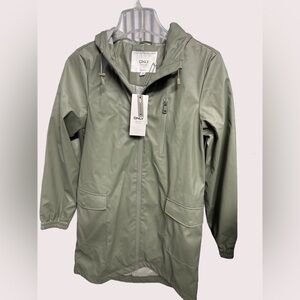 ONLY Women Olive Raincoat